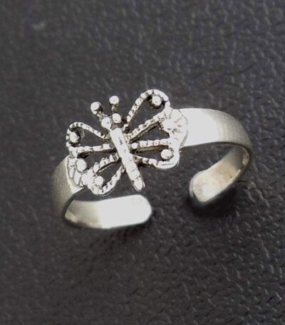 Silver toe ring
