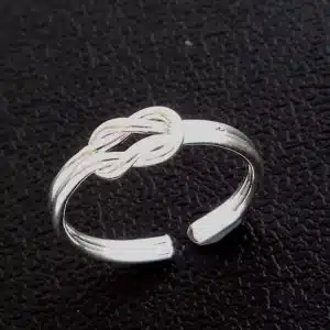 Love knot midi ring