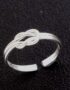 Love knot midi ring
