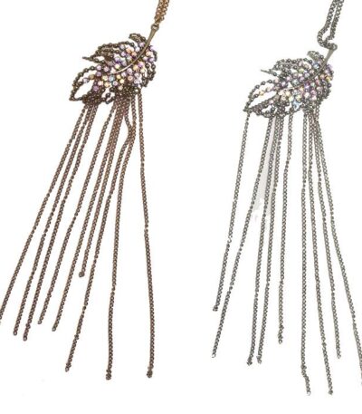 Long Leaf design necklace