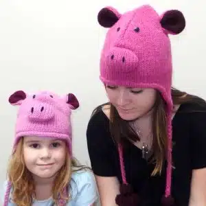 Pink Pig hat