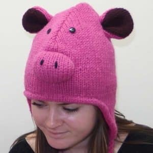Pink Pig hat