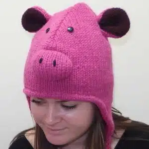 Pink Pig hat