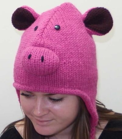 Pink Pig hat