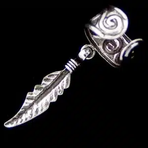 Silver ear cuff earring