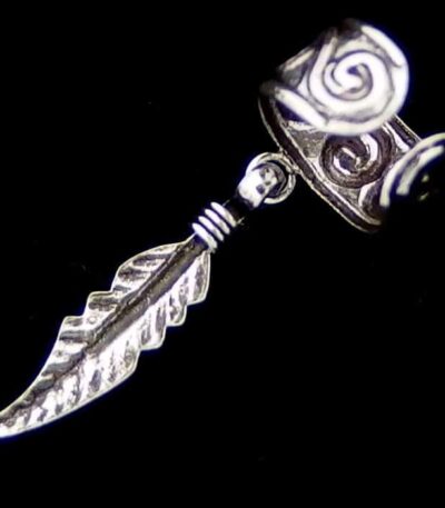 Silver ear cuff earring