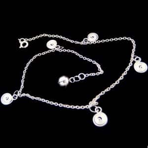 Sterling silver Dangling anklets NZ