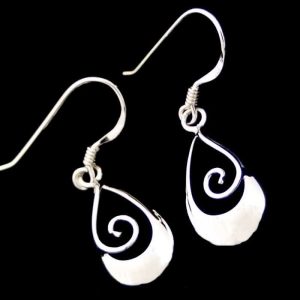 Sterling Silver spiral earrings NZ