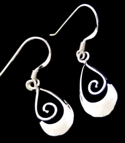 Sterling Silver spiral earrings NZ