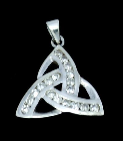 Silver Celtic necklace