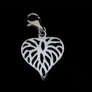 Heart bracelet charm