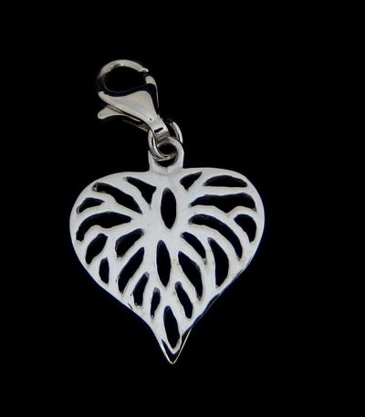 Heart bracelet charm