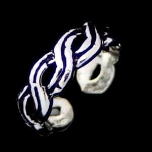 Silver ear cuff earrings