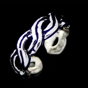 Silver ear cuff earrings