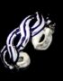 Silver ear cuff earrings