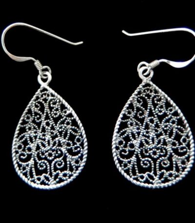 Filigree Earrings NZ sterling silver