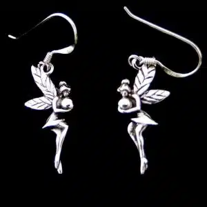 Sterling silver fairy earrings
