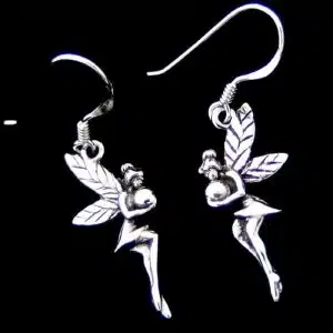Sterling silver fairy earrings