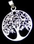 Silver tree life necklace