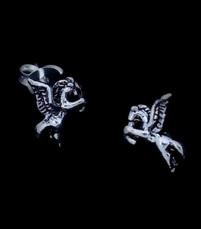 Silver Pegasus earrings