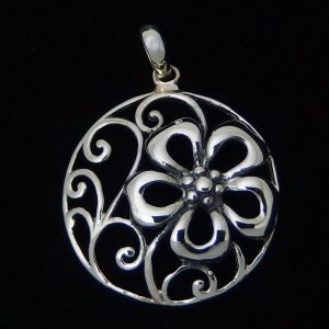 silver flower necklace NZ