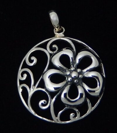 silver flower necklace NZ
