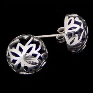 Silver Chunky stud earrings