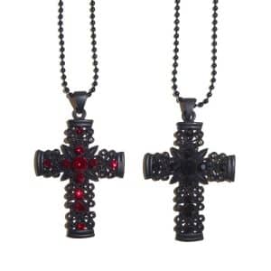 Black Gothic Cross Necklace