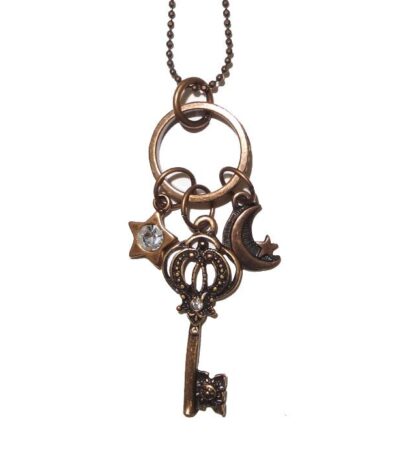 Star. Moon. Key Necklace