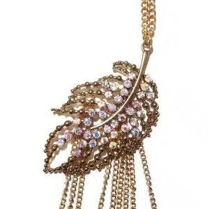 Long Leaf design necklace