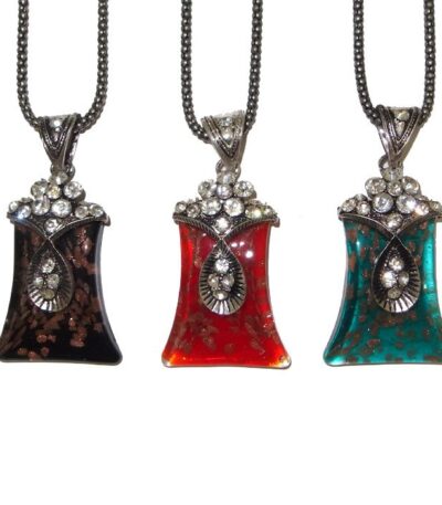 Dichroic glass necklace