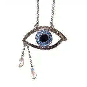jewelled tears crying necklace