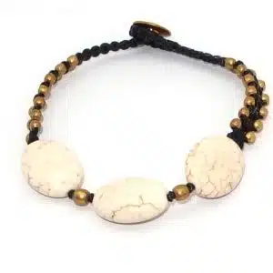 Boho stone bracelet