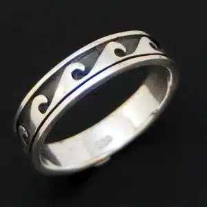 Silver Surfers Wave Ring