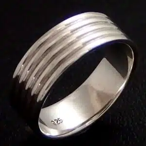 Silver man ring