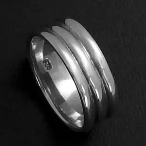 Mens silver ring