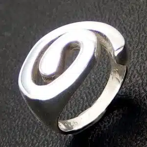 Silver spiral ring NZ