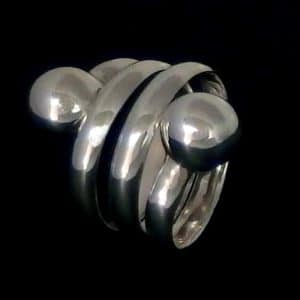Silver chunky ring NZ