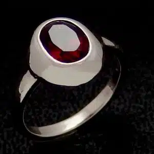 Ruby red CZ ring