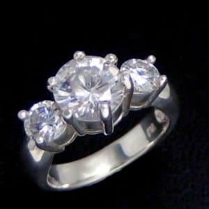 CZ Silver Rings
