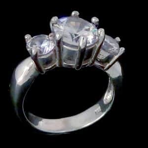 CZ Silver Rings