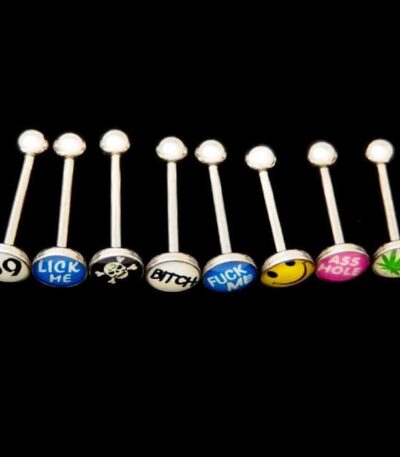 Tongue piercing jewellery