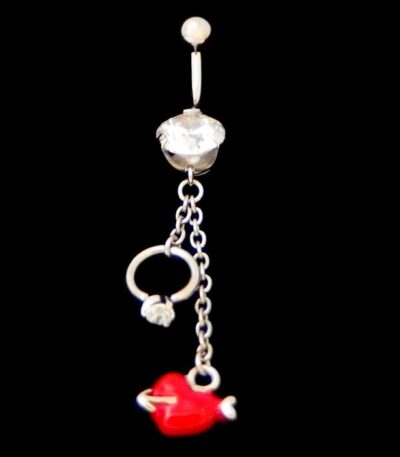 Love belly jewellery
