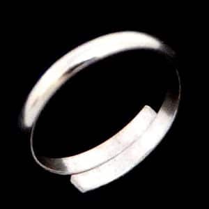 Silver Overlap Toe Ring