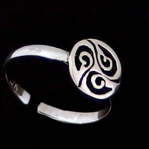 NZ inspired toe ring silver