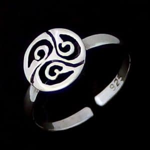 NZ inspired toe ring silver