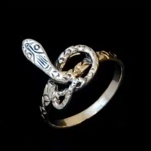 Silver snake ring