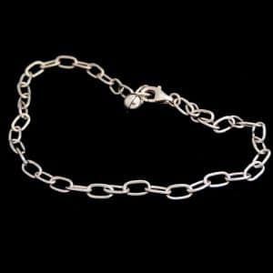 Silver chain bracelet