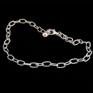 Silver chain bracelet