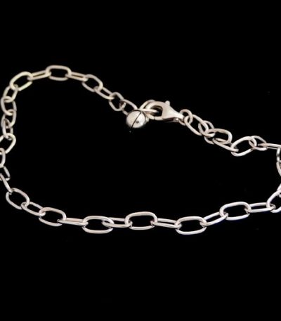 Silver chain bracelet